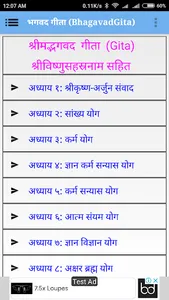 भगवद गीता(Gita)+विष्णुसहस्रनाम screenshot 0