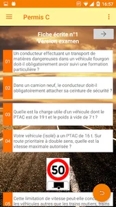 Permis C Poids lourd porteur screenshot 2