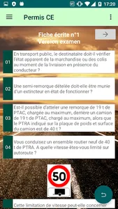 Permis CE Code Poids lourd SPL screenshot 1