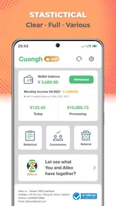 Alibo.vn - Swipe get Cash back screenshot 2