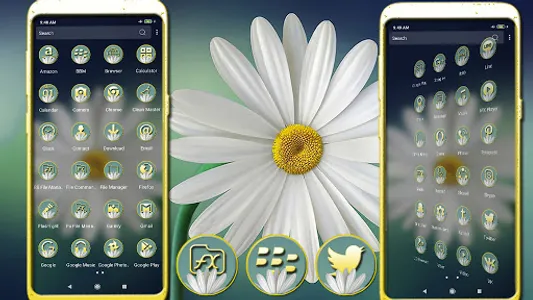 White Gerbera Daisy Theme screenshot 1