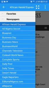 Nigeria Newspapers screenshot 0