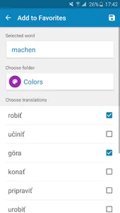 German-Slovak Dictionary screenshot 7