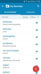 German-Turkish Dictionary screenshot 2
