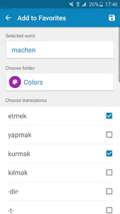 German-Turkish Dictionary screenshot 7