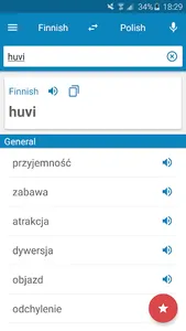 Finnish-Polish Dictionary screenshot 0