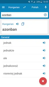 Hungarian-Polish Dictionary screenshot 0