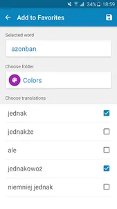 Hungarian-Polish Dictionary screenshot 7