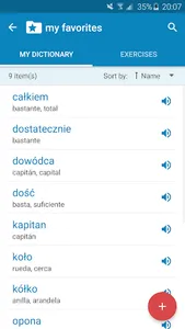 Polish-Spanish Dictionary screenshot 5