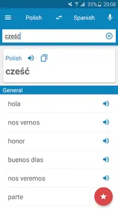Polish-Spanish Dictionary screenshot 7