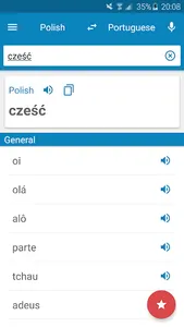Polish-Portuguese Dictionary screenshot 0