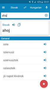 Slovak-Hungarian Dictionary screenshot 0