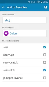 Slovak-Hungarian Dictionary screenshot 7