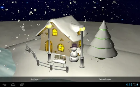 Snowfall 3D - Live Wallpaper screenshot 11