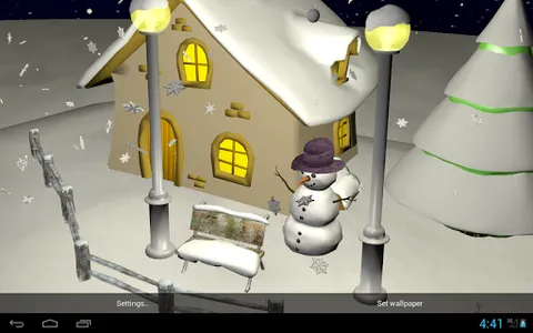 Snowfall 3D - Live Wallpaper screenshot 8