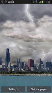 Thunderstorm Chicago - LWP screenshot 1