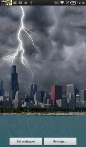 Thunderstorm Chicago - LWP screenshot 10