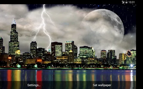 Thunderstorm Chicago - LWP screenshot 16