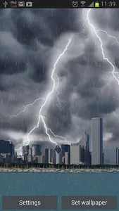 Thunderstorm Chicago - LWP screenshot 2