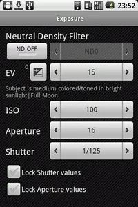Exposure Calculator screenshot 1
