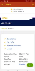 isiApp screenshot 2