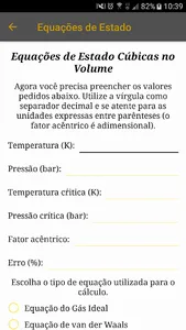 Equações de Estado - Termodinâ screenshot 2