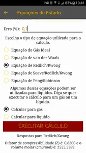 Equações de Estado - Termodinâ screenshot 3