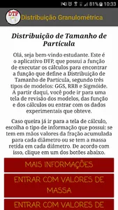 Distribuição Granulométrica -  screenshot 0