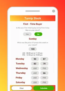 Turnip Stock Calculator: ACNH screenshot 0