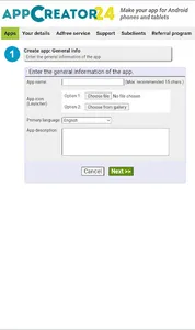 AppCreator24 screenshot 2