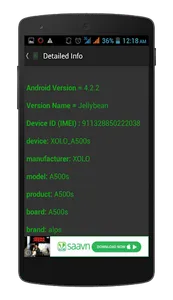 Check Device Info specs detail screenshot 2