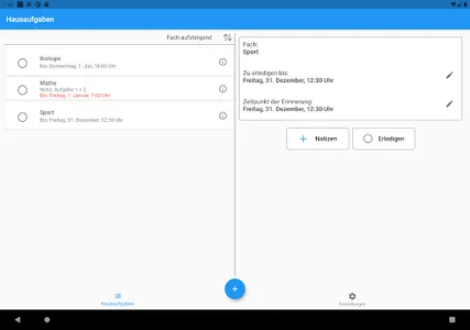 Hausaufgaben Organizer screenshot 10