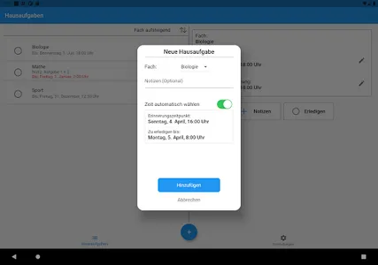 Hausaufgaben Organizer screenshot 11