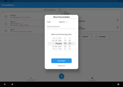 Hausaufgaben Organizer screenshot 12