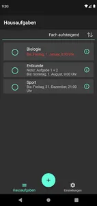 Hausaufgaben Organizer screenshot 4