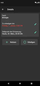 Hausaufgaben Organizer screenshot 5