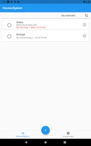 Hausaufgaben Organizer screenshot 8