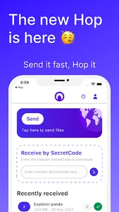 Hop - Send it fast, Hop it screenshot 0
