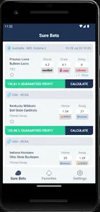 Sure Bets Arbitrage Bet Finder screenshot 0