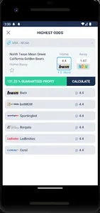 Sure Bets Arbitrage Bet Finder screenshot 4