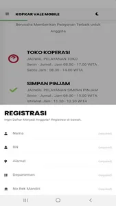 Aplikasi Kopkar Vale Mobile screenshot 1
