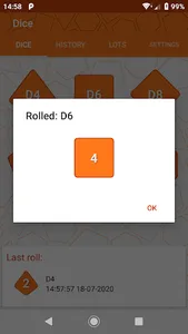 Dice screenshot 1