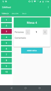 SIMRest Camarero screenshot 4