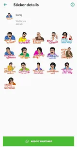 WAStickerApps : Malayalam Stic screenshot 0