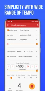 Simple Metronome Speed Trainer screenshot 0