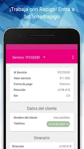 Mensajeros Rapigo screenshot 2