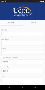 UCOL ROW screenshot 1