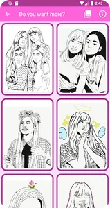Colors: Black Pink K-POP screenshot 1