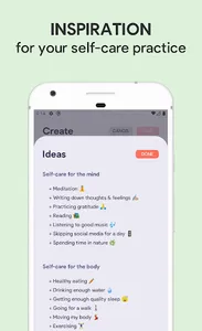 Sparkle: Self-Care Checklist,  screenshot 4