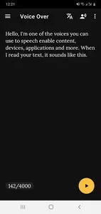 Voice Over: Human-like Text to screenshot 0